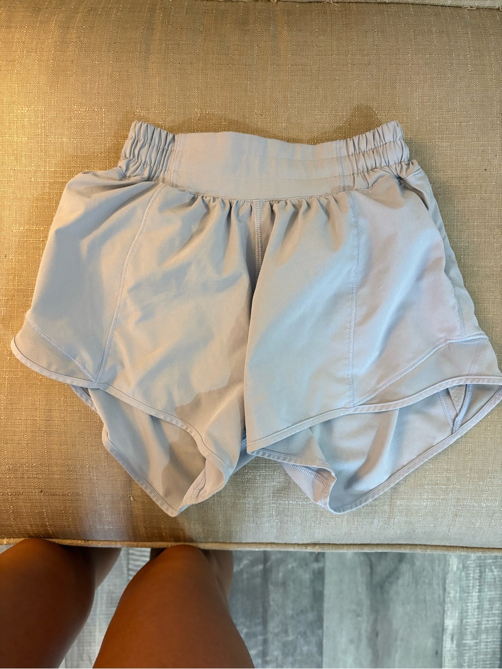 lululemon athletica Pale Lavender Overlap Run Shorts